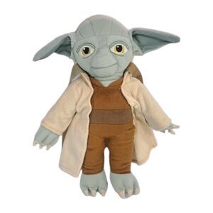 Star Wars Yoda Plush Backpack 16” Zipper Adjustable Straps Jedi Master Bag